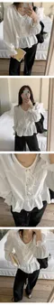 98doci made－OAT/Eyelet Point Blouse - Ivory