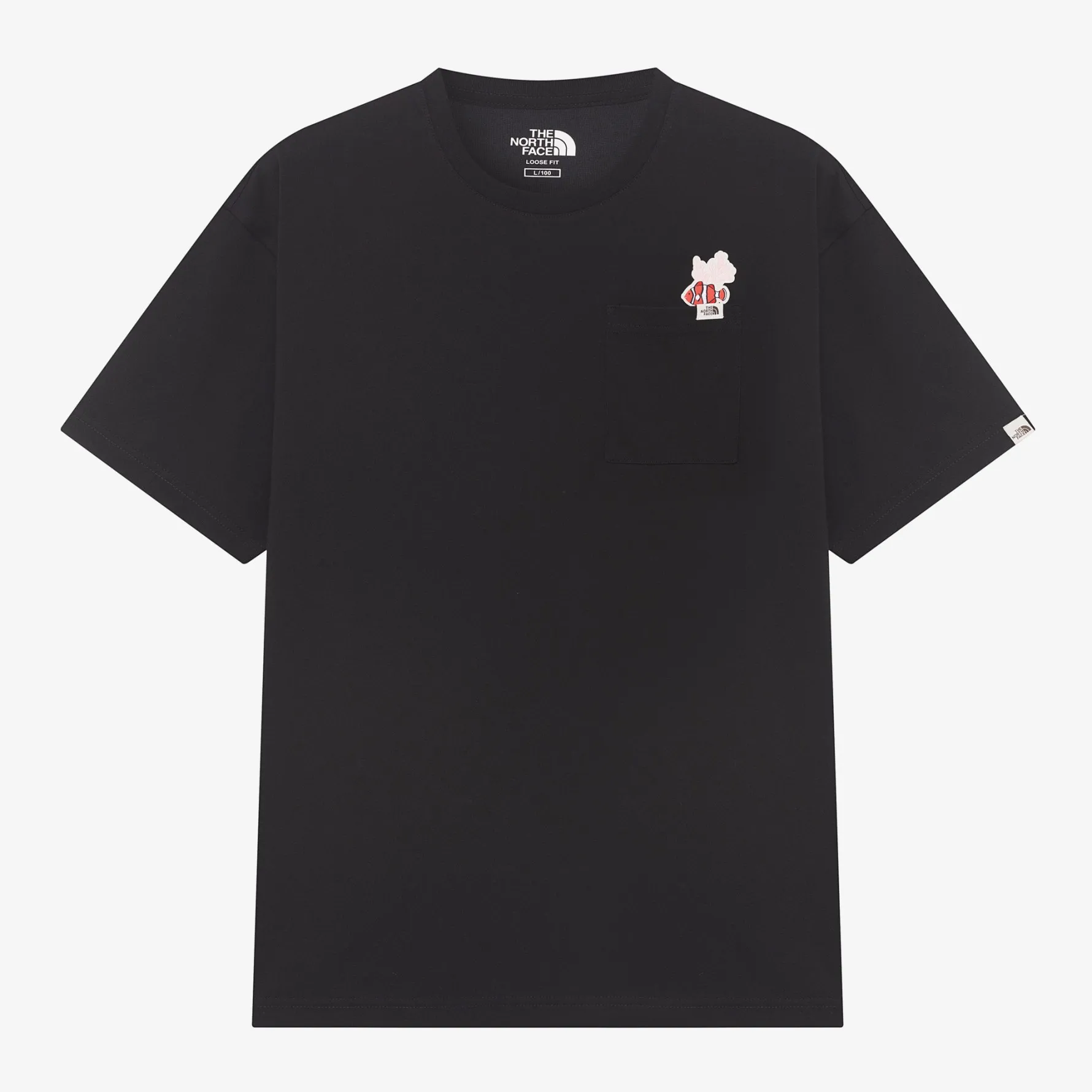【THE NORTH FACE】POCKET EX S/S R/TEE★送料・関税込 THE NORTH FACE POCKET EX S/S R/TEE 動物小標口袋圓領短袖上衣