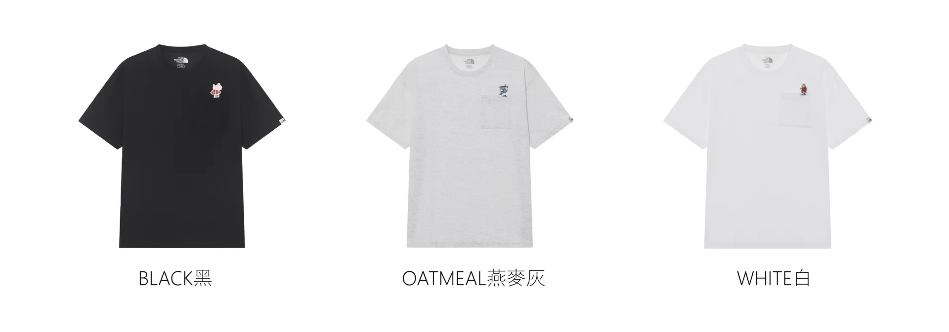 [THE NORTH FACE] POCKET EX S/S R/TEE★NT7UR22 THE NORTH FACE POCKET EX S/S R/TEE 動物小標口袋圓領短袖上衣