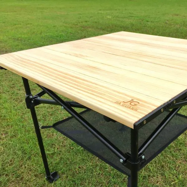 【佳貫】Wood系列 實木折疊收納桌 – 小方形款 木頭蛋捲桌 木桌