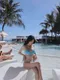 babyblue度假歐美藍色bikini