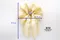 米黃色素面金邊蝴蝶結(W144-7/Creamy Yellow Solid with Gold Trim Butterfly Bow) ｜手作｜布置｜米色｜緞帶用途