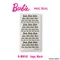 Barbie LOGO貼紙 六色
