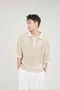 【23SS】韓國 鏤空透感針織Polo衫