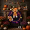 【NEW新品上市】俏皮萬聖節系列花圈(Halloween wreaths)-16/18/24英吋/inch｜緞帶王｜獨一無二｜萬聖節｜絨布花圈｜緞帶花圈｜客製化｜蝙蝠｜門裝飾