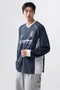 【24FW】Codegraph 國家隊V領長袖上衣(深藍)