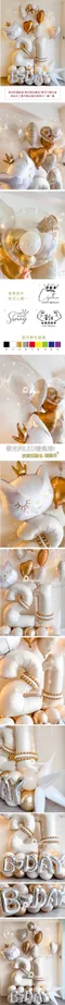 生日氣球：拼圖氣球-香檳金星光生日 [DD530001]