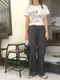 LINENNE －cotton banding pants (5color)