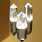 超光單尖白水晶柱4-6cm