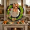 【NEW新品上市】俏皮萬聖節系列花圈(Halloween wreaths)-16/18/24英吋/inch｜緞帶王｜獨一無二｜萬聖節｜絨布花圈｜緞帶花圈｜客製化｜蝙蝠｜門裝飾