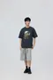 【26SS】韓國 相框風景字母短袖上衣(2色)