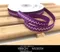 PR2826-1-TMA5 閃電曲線紫色印刷羅紋帶 10MM  (PR2826-1-TMA5 Zig Zag Print Grosgrain Ribbon -10MM )
