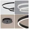 【鹿屋燈飾】DHJ-046-1~4 黑白兩色雙圈流線環形調光懸吊燈｜LED 36W 48W 2.4G 遙控調光調色｜遙控調光調色吊燈 餐廳吊燈 飯店大廳吊燈 中島吊燈 客廳吊燈