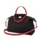 canvas top handle bag/black+red