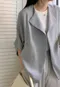 【預購】正韓 開襟袖反折外套