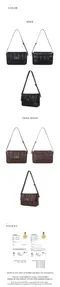 SEMICODE －Capture bag puff：black/choco brown