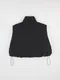 LINENNE－casual string padding vest (black)