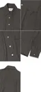 【21FW】viva studio 口袋花紋素色襯衫(黑)