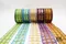 金蔥格紋雪紗織帶38mm(  Glitter plaid snow yarn webbing 38mm)