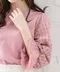 【預購】日本 春裝新品 喬其紗糖果袖7分袖上衣