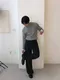 【26FW】韓國 細坑紋洗舊口袋長袖上衣(3色)