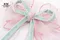 仙女珍珠蝴蝶結 (Fairy Pearl Bow)｜絨布｜雪紗｜夢幻｜裝飾｜緞帶王｜桃紅色｜典雅
