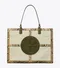 TORY BURCH ELLA EXOTIC QUADRANT TOTE