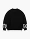 【22FW】 Ajobyajo 標語造型羊毛針織毛衣 (黑)