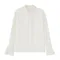 T16來點不一樣的白襯衫～風琴褶袖飄帶別緻襯衫