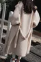 ✈可可托海的初雪-韓國羊羔毛內麂皮慵懶大衣