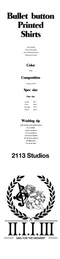 【22SS】2113 Studio 黑白花紋短袖襯衫