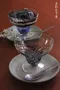 紫藍紋玻璃缽-日本製
