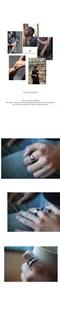 【22SS】Scaletto Black 弧線造型戒指
