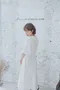 法式圓裙 裙襬緞帶簍空雕花洋裝_(2色:白)