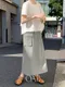 98doci made－OAT/口袋工作裙Stopper Cargo Long Skirt：深灰