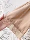 法式氛圍 網紗刺繡蕾絲滾邊洋裝(2色:卡其)
