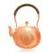 【85折福利品】超光生命之花純紅銅茶壺1400ml (金星玫瑰六辦)