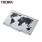 德國TROIKA世界地圖名片夾CDC15-02BK/TI(鈦黑色)