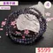🌸貞緣水晶飾品🌸AB025堇青三圈手鍊4+mm/三圈