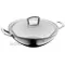 WMF WOK 雙耳不鏽鋼中華炒鍋 36cm (含玻璃鍋蓋) #0753576380