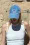 FOLNUA－Sunrise Denim Ball Cap - Blue：刺繡牛仔棒球帽