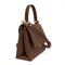 Gaia flap shoulder bag/chocolate