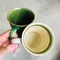 綠紋手造馬克杯-日本製