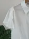白色花瓣短袖襯衫