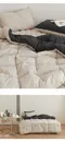 韓製寢具MAATILA－Villa de Café 高密度純棉雙面棉被：濃縮深灰