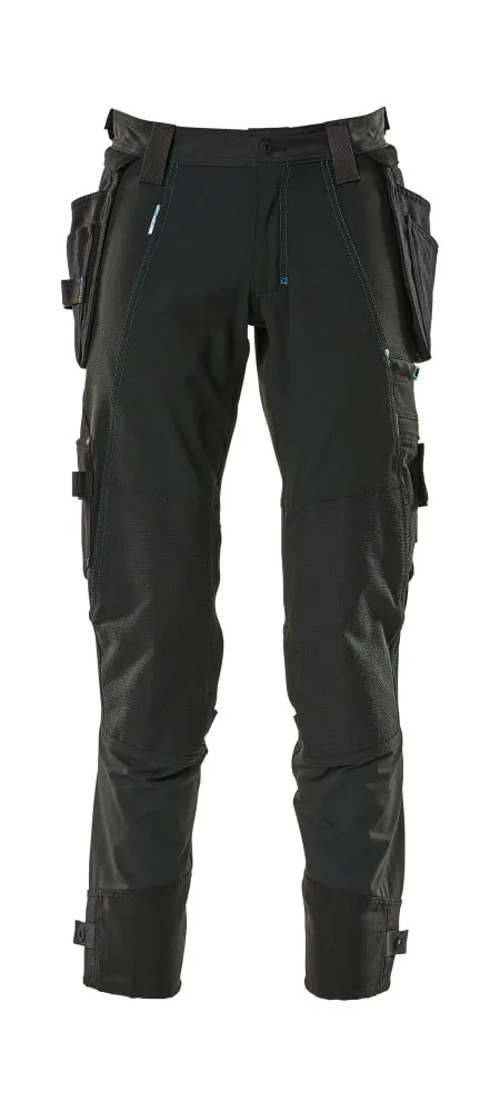 【MASCOT® 工作服】17031-311 # 09 black Pants with holster pockets ® ADVANCED ...