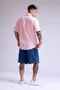 預購-素面短袖襯衫-粉紅色