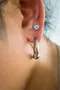 925S CIRCLE SWALLOW EARRINGS