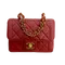 CHANEL Vintage | 紅色金釦方胖子17 手提包