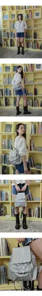 韓國設計師品牌Yeomim－mini day backpack (silver/black)